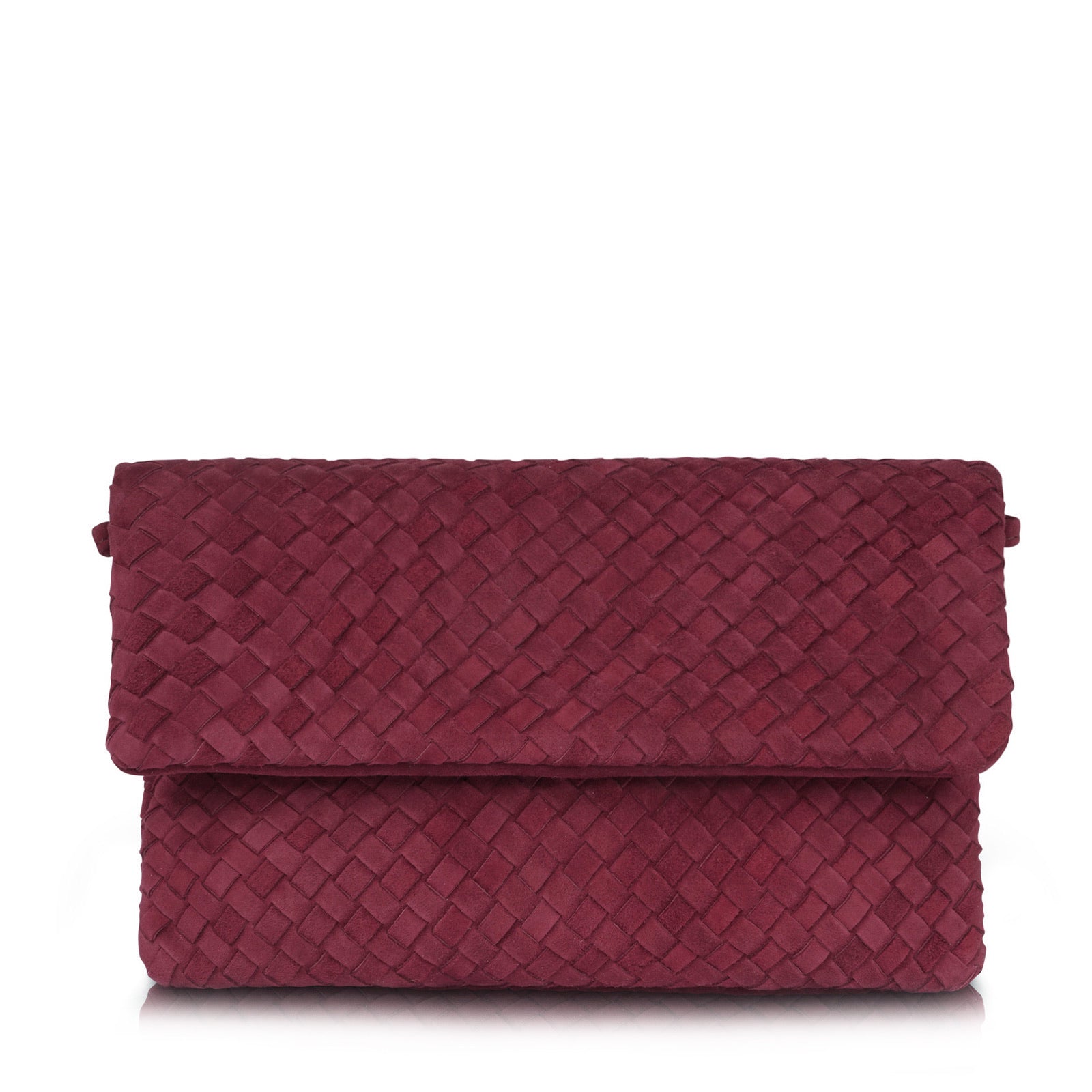 The Julia Woven Fold Over Clutch