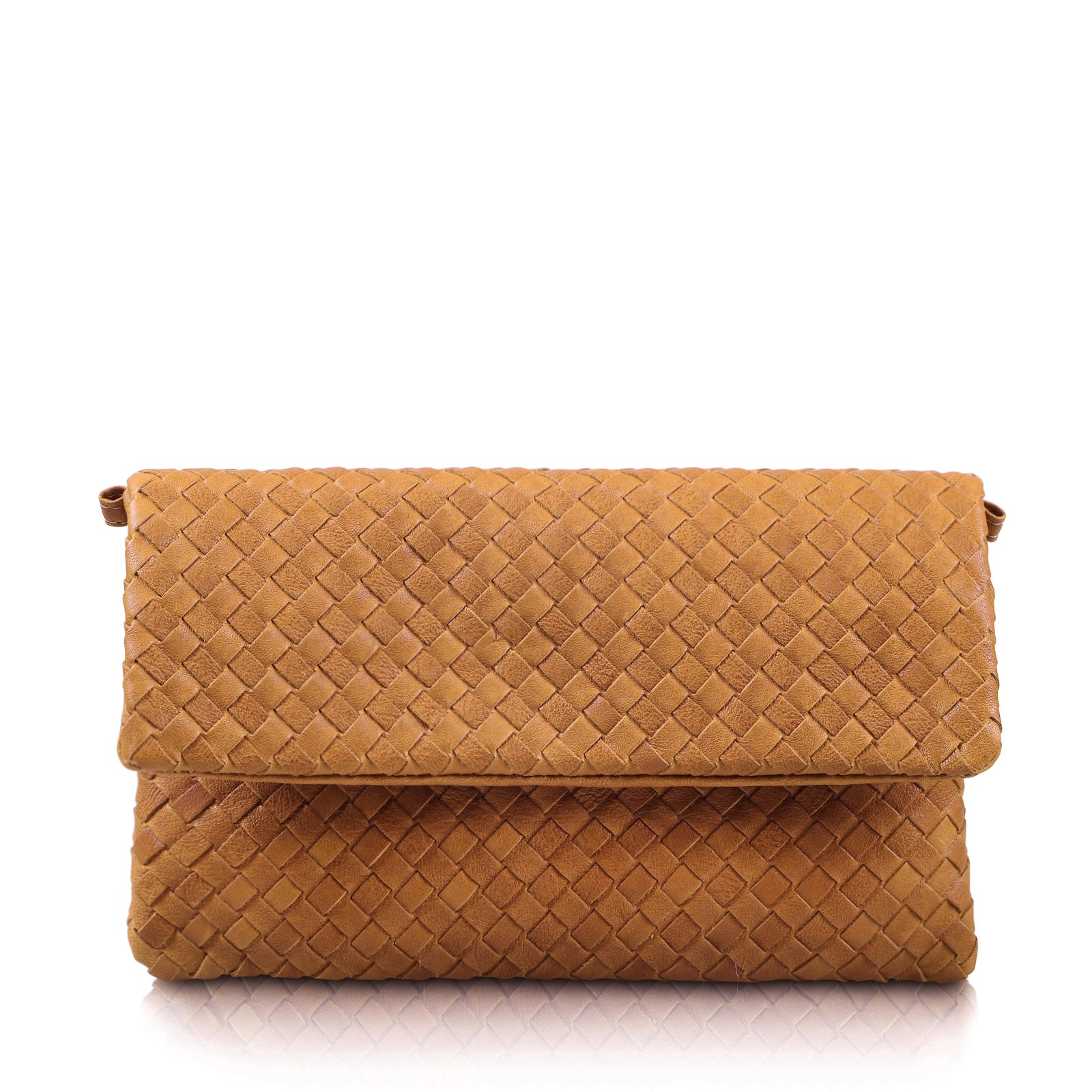 The Julia Woven Leather Clutch Bag - MILANER
