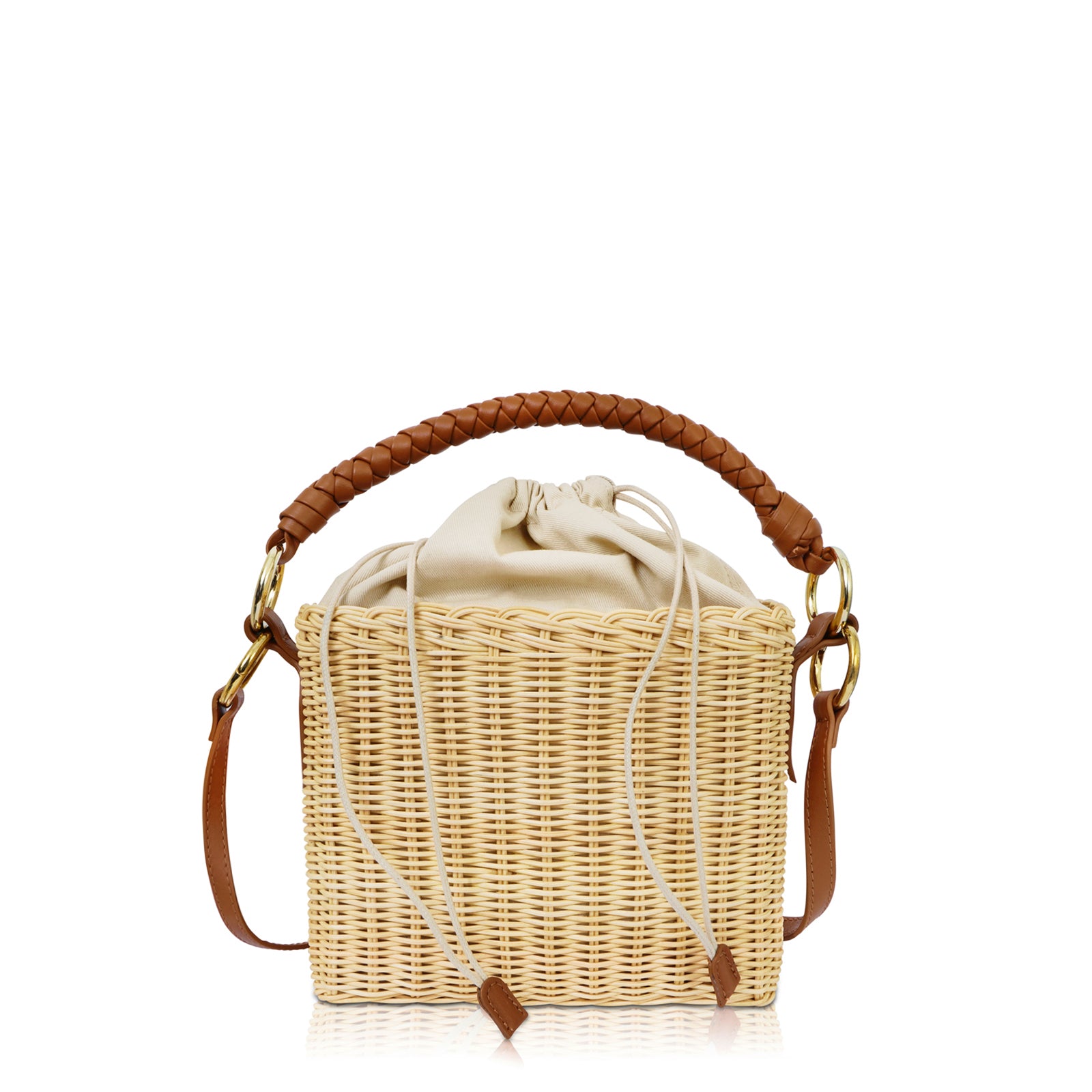 The Mela Wicker Bucket Bag MILANER - Main Image