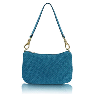 blaugrünes Wildleder