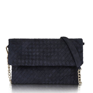 The Julia Woven Leather Clutch Bag - MILANER