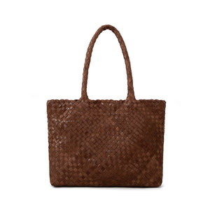 The Mini Elena Woven Handbag - Premium Leather