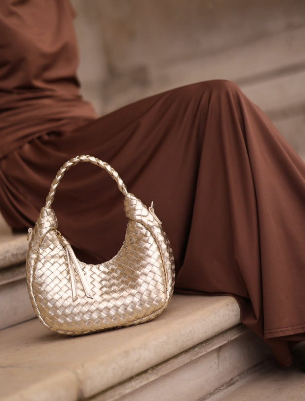 The Mini Dolce Woven Hobo
