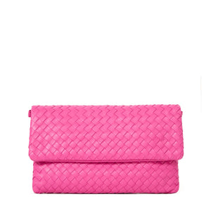 The Julia Woven Fold Over Clutch