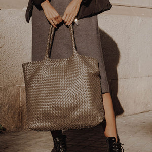 The Classic Elena Woven Handbag