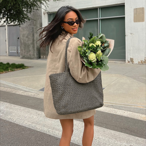 The Mini Elena Woven Handbag