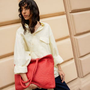 The Classic Elena Woven Handbag