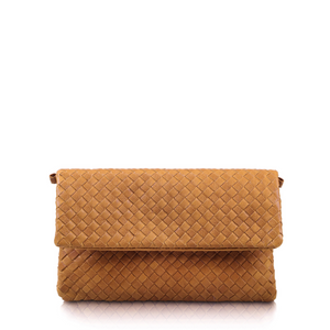 The Julia Woven Fold Over Clutch