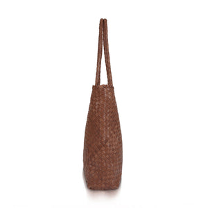 The Classic Elena Woven Handbag - Premium Leather