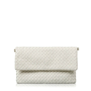 The Julia Woven Fold Over Clutch