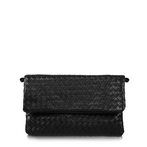 The Julia Woven Fold Over Clutch
