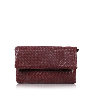 The Julia Woven Fold Over Clutch