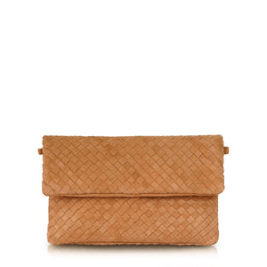 The Julia Woven Fold Over Clutch
