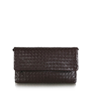 The Julia Woven Fold Over Clutch