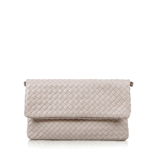 The Julia Woven Fold Over Clutch