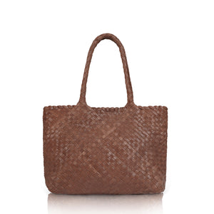 The Mini Elena Woven Handbag - Premium-Leder