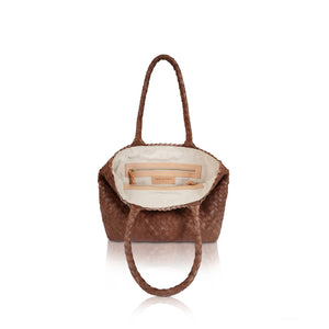 The Mini Elena Woven Handbag - Premium-Leder