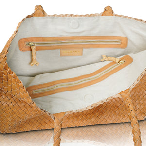 The Classic Elena Woven Handbag - Premium Leather
