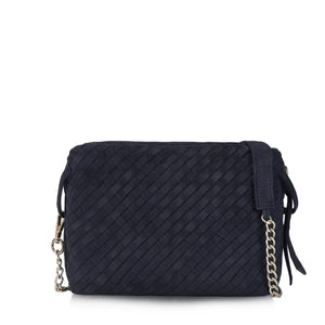 Marine-blue-Wildleder