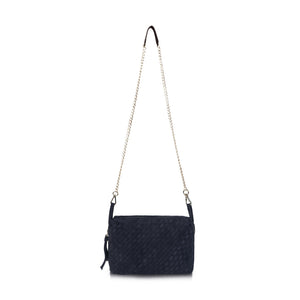 Marine-blue-Wildleder