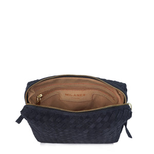 Marine-blue-Wildleder