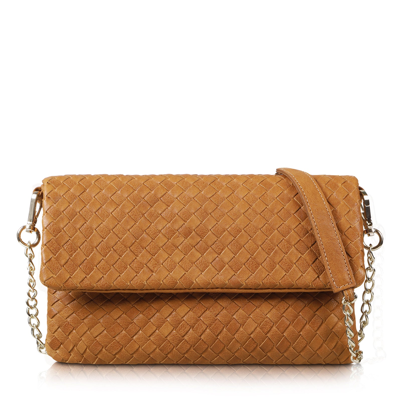 Woven Leather Crossbody or Clutch Bag - Conders