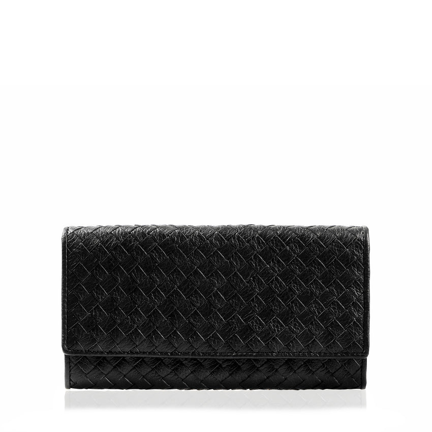 The Anne Handmade Woven Leather Wallet - MILANER