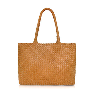 The Classic Elena Woven Handbag - Premium Leather