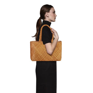 The Mini Elena Woven Handbag - Premium-Leder