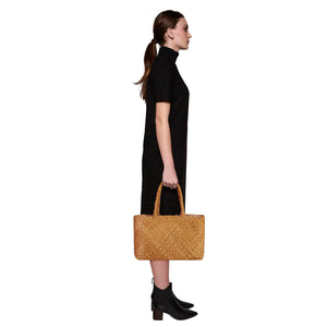 The Mini Elena Woven Handbag - Premium-Leder