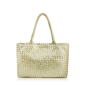 The Mini Elena Woven Handbag - Premium-Leder
