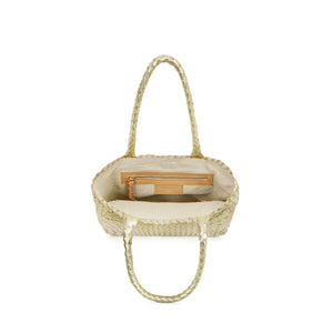 The Mini Elena Woven Handbag - Premium-Leder
