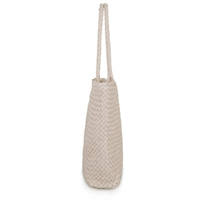 The Travel Elena Woven Handbag - Premium-Leder