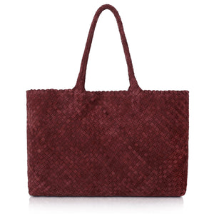 Burgundy-Wildleder