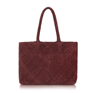 Burgundy-Wildleder