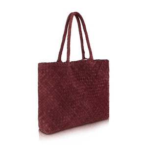 Burgundy-Wildleder