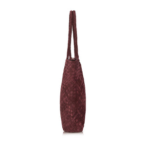 Burgundy-Wildleder