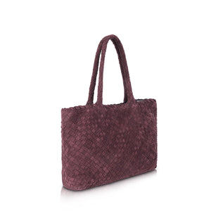 Burgundy-Wildleder