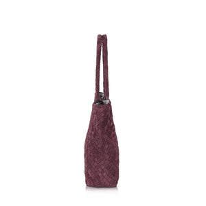 Burgundy-Wildleder