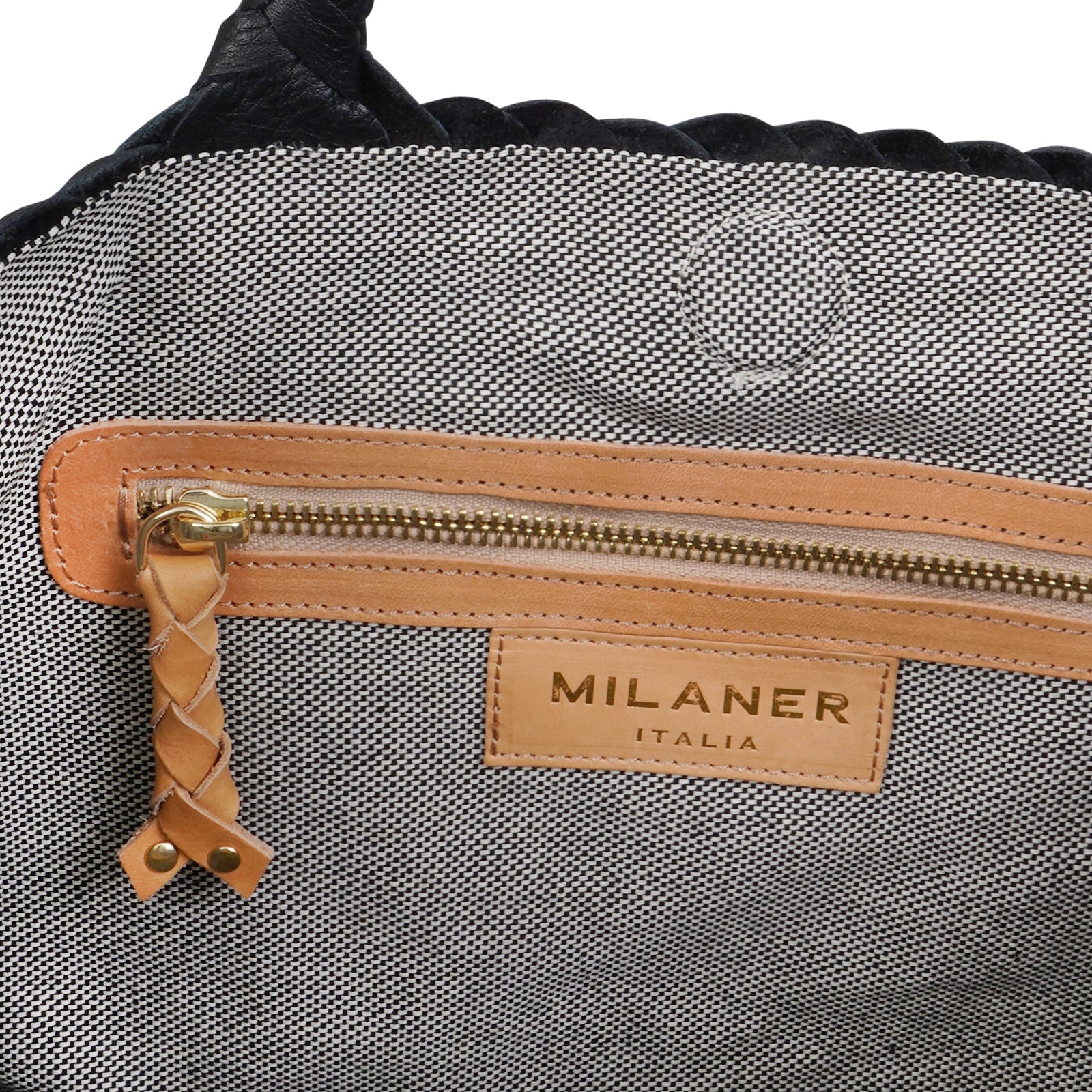 The Mini Elena, Italian Woven Leather Purse - MILANER