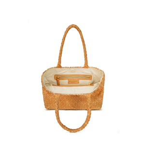 The Mini Elena Woven Handbag - Premium-Leder