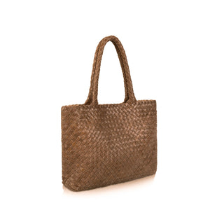 The Mini Elena Woven Handbag - Premium-Leder