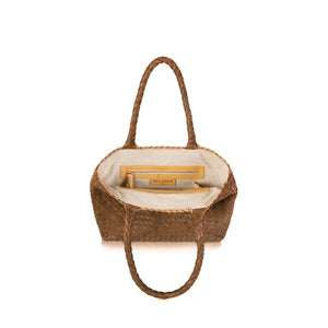 The Mini Elena Woven Handbag - Premium-Leder