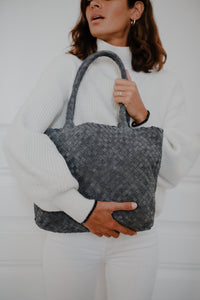 The Mini Elena Woven Handbag - Premium-Leder