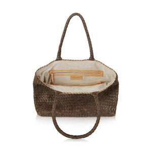 The Classic Elena Woven Handbag - Premium Leather