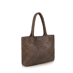 The Mini Elena Woven Handbag - Premium Leather