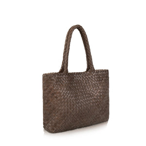 The Mini Elena Woven Handbag - Premium-Leder
