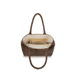 The Mini Elena Woven Handbag - Premium-Leder