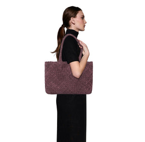 Burgundy-Wildleder
