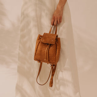 The Mini Haley Woven Backpack – MILANER display picture 2